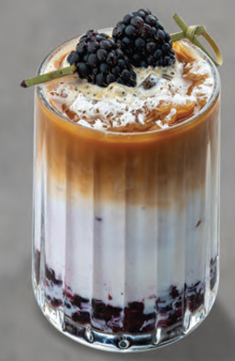Blackberry Iced Latte