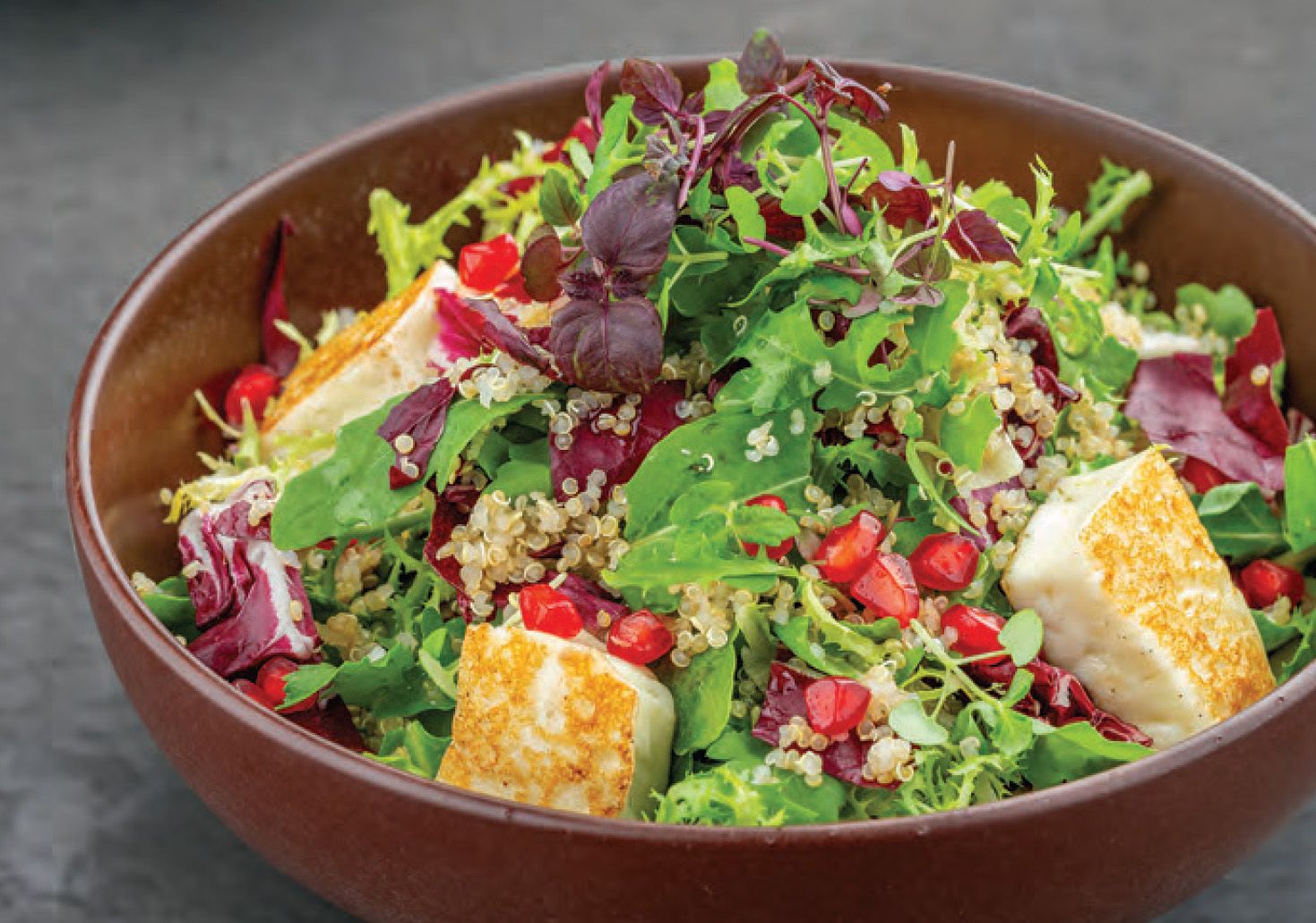 Grilled Halloumi Quinoa Salad
