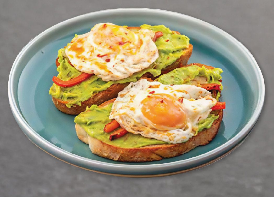 Guacamole Wuth Egg Toast