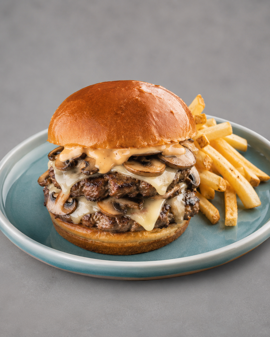 Mushroom Swiss Burger