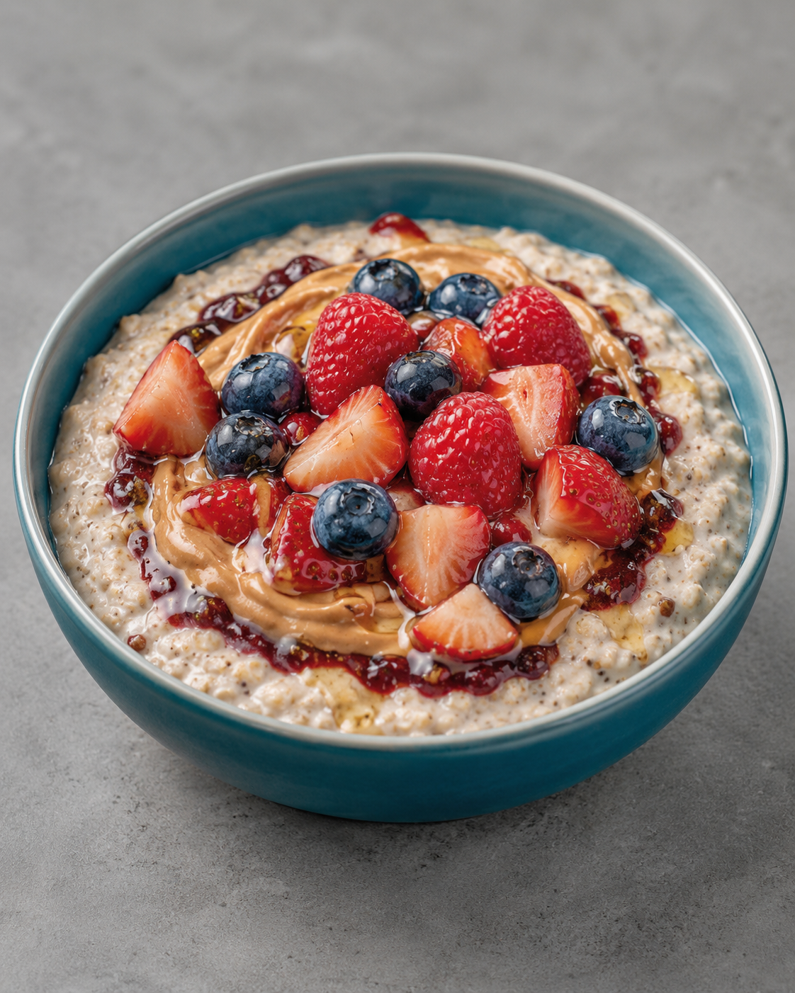PB+J Overnight Oats