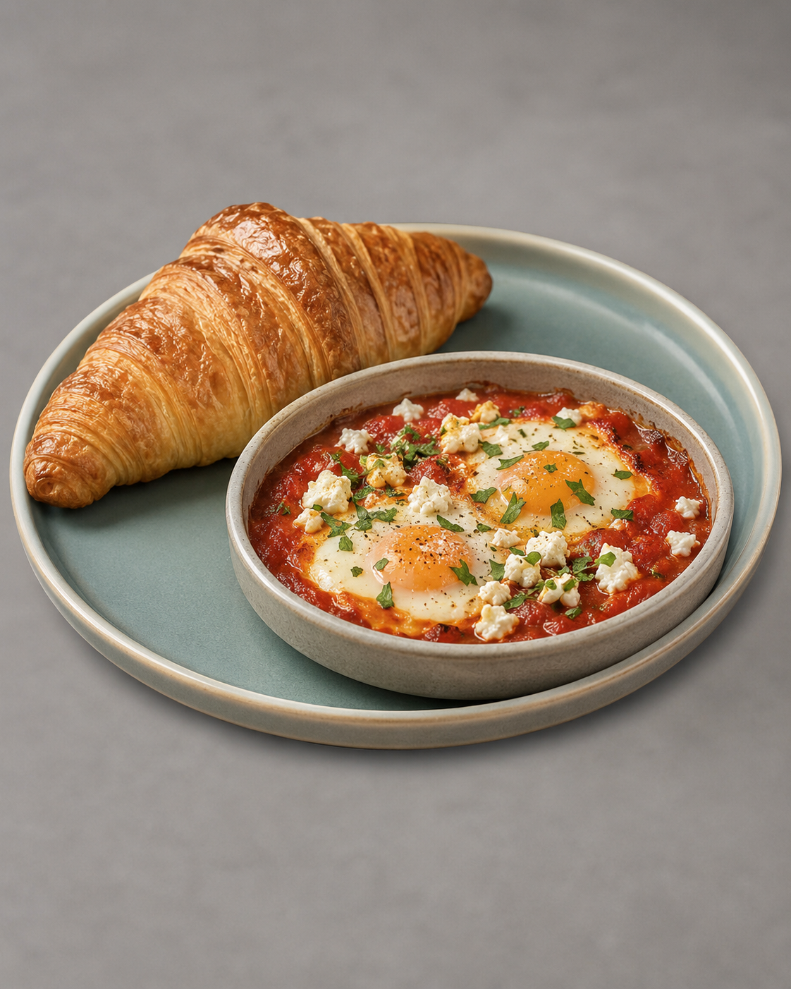 Shakshuka With Croissant